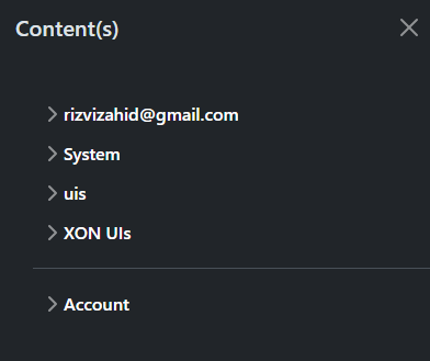 Available Menu Options